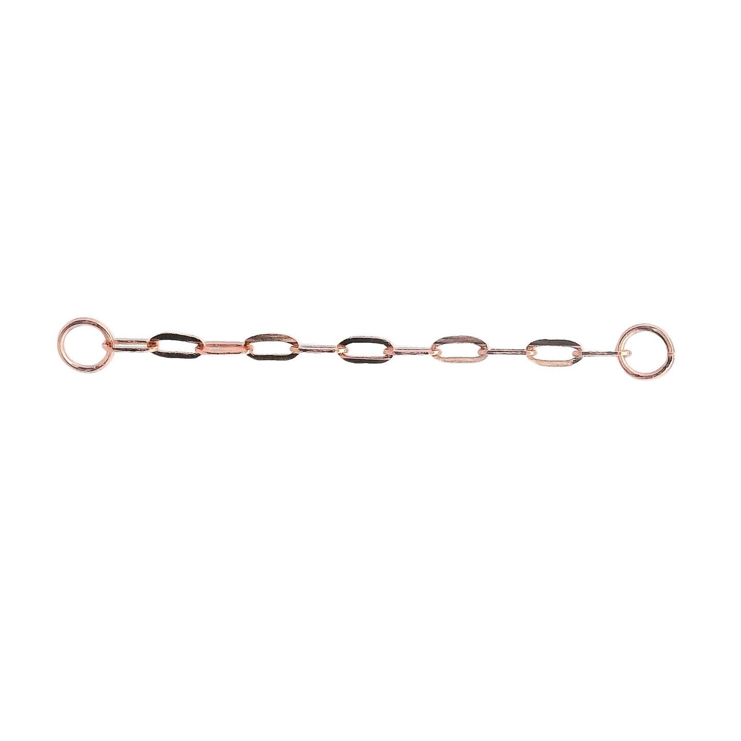 Small Paperclip Chain 1.3mm - 14k Rose Gold - Single Draping Chain