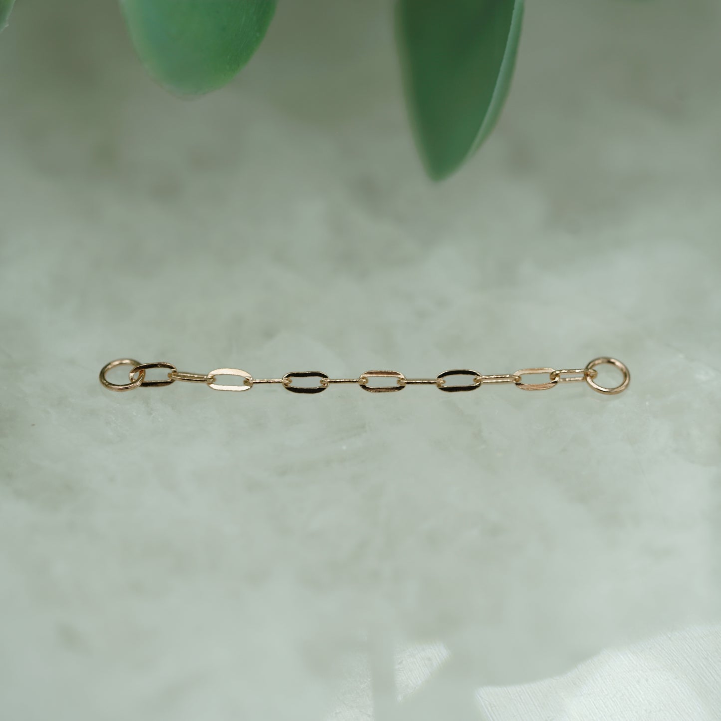 Small Paperclip Chain 1.3mm - 14k Rose Gold - Single Draping Chain
